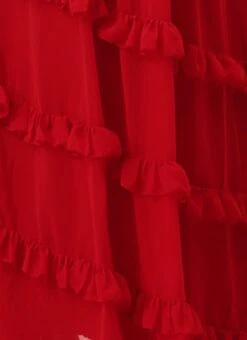 Red Georgette Embroidered Maxi Dress Festive Wear -Indo Clothing Shop Red Georgette Embroidered Maxi Dress DRBS02211085 rrc4