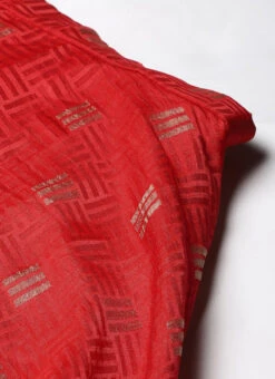 Skirt From Red Jacquard Crop Top N Skirt With Cape After Six Wear -Indo Clothing Shop Red Jacquard Crop Top N Skirt With Cape IWBS02301050 rrc3