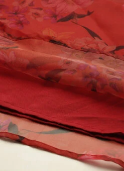 Red N Off White Printed Palazzo Set After Six Wear -Indo Clothing Shop Red N Off White Printed Palazzo Set KSBS02108640 rrc3