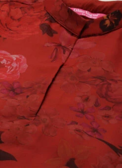 Red Organza N Green Kurta Palazzo Set After Six Wear 12 Red Organza N Green Kurta Palazzo Set After Six Wear -Indo Clothing Shop Red Organza N Green Kurta Palazzo Set KSBS02107579 rrc1