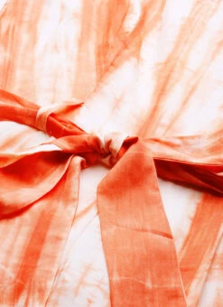 Rust Tie N Dye Cotton Collar Neck Jumpsuit After Six Wear Festive Wear -Indo Clothing Shop Rust Tie N Dye Cotton Collar Neck Jumpsuit DRBS02202401 rrc3