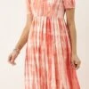 Rust Tie N Dye Dress After Six Wear