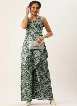 Bottom From Sage Green Art Silk Digital Printed Co Ords Set After Six Wear 10 Bottom From Sage Green Art Silk Digital Printed Co Ords Set After Six Wear -Indo Clothing Shop Sage Green Art Silk Digital Printed Co Ords Set IWBS02210898 u