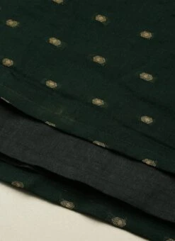 Teal Green Art Silk Cotton Jacquard Dress After Six Wear -Indo Clothing Shop Teal Green Art Silk Cotton Jacquard Dress DRBS02212464 rrc4