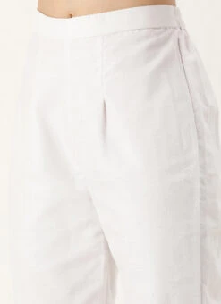 White Art Silk Digital Printed Kruta Set Festive Wear -Indo Clothing Shop White Art Silk Digital Printed Kruta Set KSBS02205908 rrc2