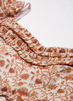 White Art Silk Digital Printed Maxi Dress After Six Wear -Indo Clothing Shop White Art Silk Digital Printed Maxi Dress DRBS02209823 rrc1