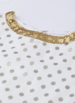 White Foil Print Knee Length Kurta Set Festive Wear -Indo Clothing Shop White Foil Print Knee Length Kurta Set KSBS02001245 rrc1