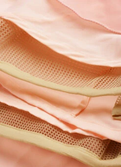 White Net Embroidered N Pink Layered Gown Wedding Wear -Indo Clothing Shop White Net Embroidered N Pink Layered Gown IWBS02211174 rrc4