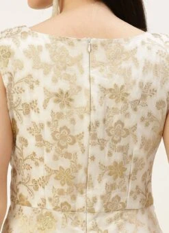 White Nylon Jacquard Festive Wear 13 White Nylon Jacquard Festive Wear -Indo Clothing Shop White Nylon Jacquard DRBS02301036 rrc2