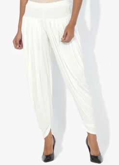 White Rayon Dhoti Pant Work Wear -Indo Clothing Shop White Rayon Dhoti Pant WBDMF1112OW b