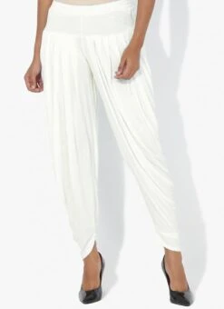 White Rayon Dhoti Pant Work Wear -Indo Clothing Shop White Rayon Dhoti Pant WBDMF1112OW u