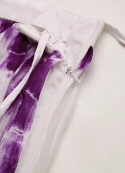 Skirt From White Viscose Tie N Dye Co Ords Set After Six Wear -Indo Clothing Shop White Viscose Tie N Dye Co Ords Set IWBS02211253 rrc3