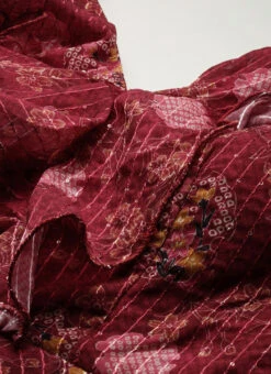 Wine Georgette Digital Print V Neck Gown Party Wear 12 Wine Georgette Digital Print V Neck Gown Party Wear -Indo Clothing Shop Wine Georgette Digital Print V Neck Gown IWBS02301782 rrc1