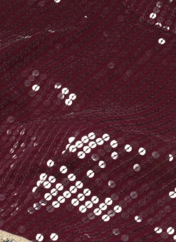 Wine Georgette Embroidered Handkerchief Gown Festive Wear -Indo Clothing Shop Wine Georgette Embroidered Handkerchief Gown IWBS02302171 rrc1