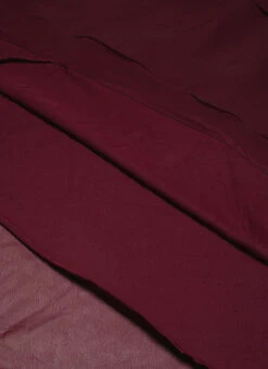 Wine Georgette Embroidered Handkerchief Gown Festive Wear -Indo Clothing Shop Wine Georgette Embroidered Handkerchief Gown IWBS02302171 rrc4