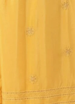 Yellow Chinon Kaftan Dress Festive Wear -Indo Clothing Shop Yellow Chinon Kaftan Dress DRBS02204754 rrc4