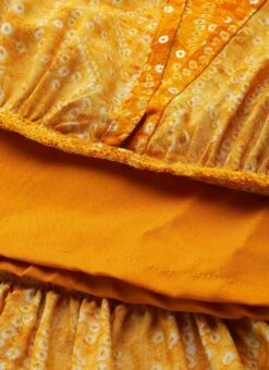 Yellow Digital Printed Maxi Dress Party Wear -Indo Clothing Shop Yellow Digital Printed Maxi Dress DRBS02110963 rrc2