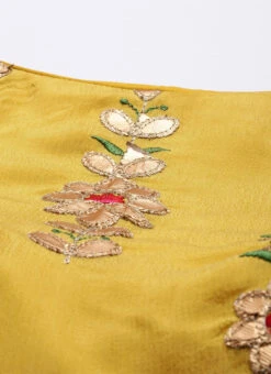 Yellow Embroidered Chinon N Maroon Kurta Set Festive Wear 10 Yellow Embroidered Chinon N Maroon Kurta Set Festive Wear -Indo Clothing Shop Yellow Embroidered Chinon N Maroon Kurta Set KSBS02104323 rrc1