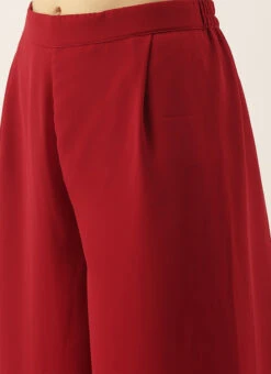 Yellow Embroidered Chinon N Maroon Kurta Set Festive Wear 11 Yellow Embroidered Chinon N Maroon Kurta Set Festive Wear -Indo Clothing Shop Yellow Embroidered Chinon N Maroon Kurta Set KSBS02104323 rrc2