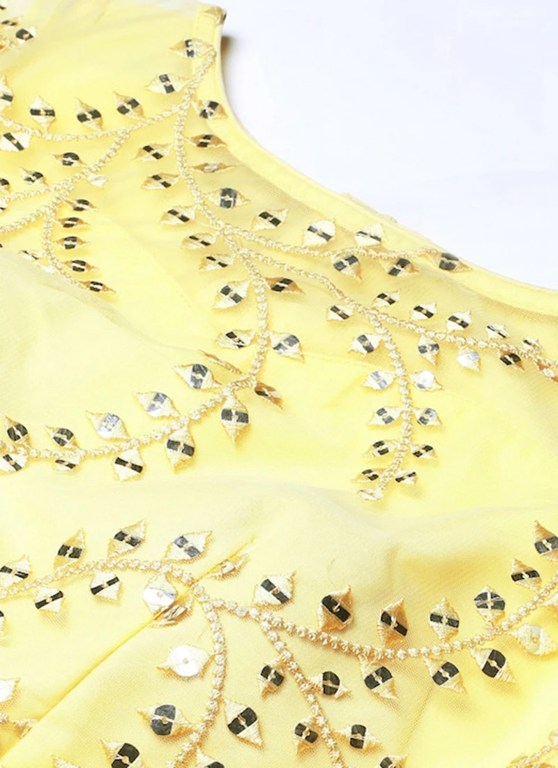 Skirt From Yellow Embroidered Crop Top N Skirt After Six Wear 5 Skirt From Yellow Embroidered Crop Top N Skirt After Six Wear - Image 5