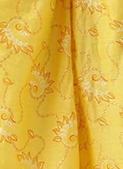 Yellow Foil Printed Jumpsuit Festive Wear -Indo Clothing Shop Yellow Foil Printed Jumpsuit DRBS02208466 rrc4