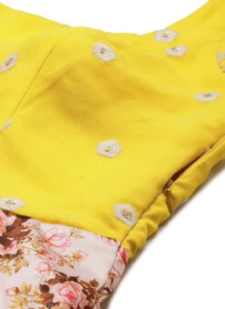 Yellow N Pink Embroidered Floor Length Gown Festive Wear 10 Yellow N Pink Embroidered Floor Length Gown Festive Wear -Indo Clothing Shop Yellow N Pink Embroidered Floor Length Gown IWBS02107555 rrc1
