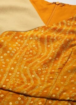 Yellow Printed Viscose Angrakha Style Jumpsuit Festive Wear -Indo Clothing Shop Yellow Printed Viscose Angrakha Style Jumpsuit DRBS02109746 rrc1