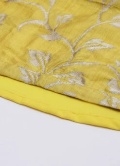 Yellow Taffeta Jacquard Skirt Festive Wear 14 Yellow Taffeta Jacquard Skirt Festive Wear -Indo Clothing Shop Yellow Taffeta Jacquard Skirt WBBS02306478 rrc3