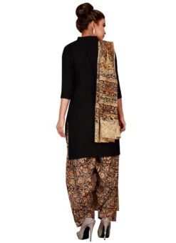 Beige N Brown Cotton Patiala Pant After Six Wear -Indo Clothing Shop beige n brown cotton patiala pant wbpat090 b