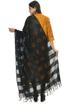 Black Cotton Dupatta Festive Wear 7 Black Cotton Dupatta Festive Wear -Indo Clothing Shop black cotton dupatta dpdmfmfd016 b