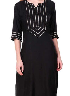 Black Kurta Palazzo Set After Six Wear