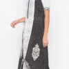 Black N White Cotton Embroidered Kurta Palazzo Set After Six Wear