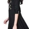 Black Rayon Kurta Palazzo Set Work Wear