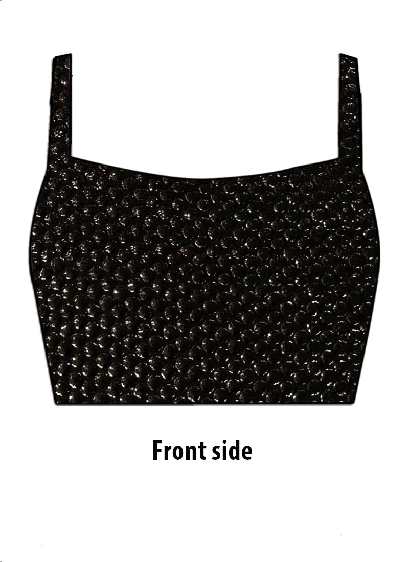 Black Sequins Embroidered Georgette Blouse Party Wear 4 Black Sequins Embroidered Georgette Blouse Party Wear - Image 4