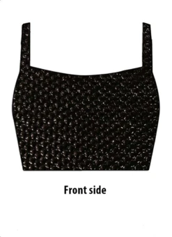 Black Sequins Embroidered Georgette Blouse Party Wear 6 Black Sequins Embroidered Georgette Blouse Party Wear -Indo Clothing Shop black sequins embroidered georgette blouse BLBS02207352 u