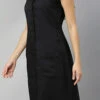 Black Modal Ankle Length Dress After Six Wear