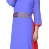 Blue Georgette Kurta Straight Pant Suit Party Wear
