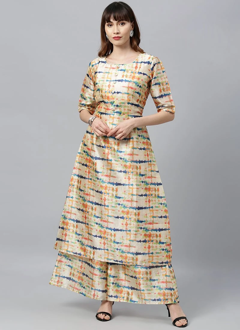 Ethnovog Wide Leg Pant Suit Festive Wear 3 Ethnovog Wide Leg Pant Suit Festive Wear - Image 3