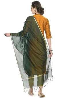 Bottle Green Art Silk Banarasi Dupatta After Six Wear 7 Bottle Green Art Silk Banarasi Dupatta After Six Wear -Indo Clothing Shop bottle green art silk banarasi dupatta dpsdmfd204 b