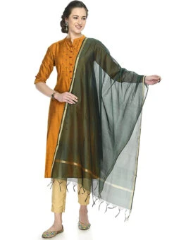 Bottle Green Art Silk Banarasi Dupatta After Six Wear 6 Bottle Green Art Silk Banarasi Dupatta After Six Wear -Indo Clothing Shop bottle green art silk banarasi dupatta dpsdmfd204 u