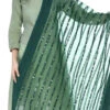 Bottle Green Organza Cotton Gota Patti Work Dupatta Festive Wear