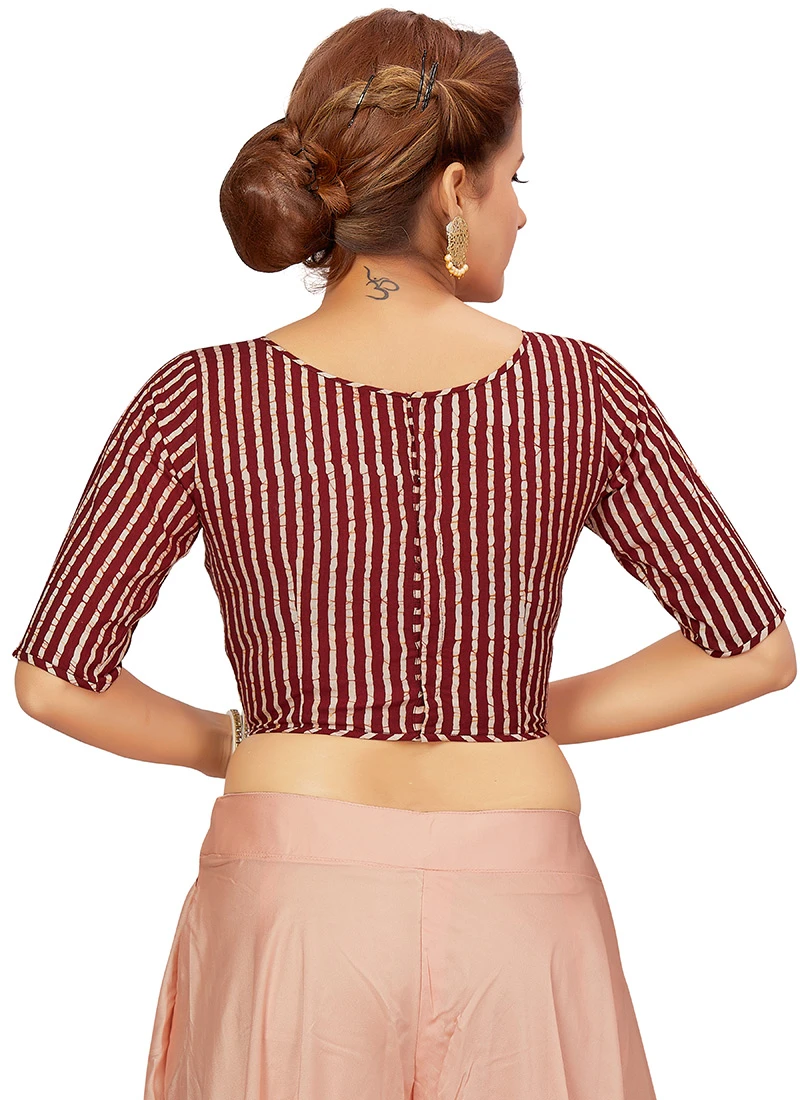 Brown Blended Cotton Blouse After Six Wear 4 Brown Blended Cotton Blouse After Six Wear - Image 4