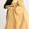 Gold Banarasi Silk Weaving Work Dupatta Work Wear