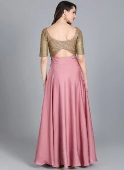 Gold Sequin Embroidered N Mauve Full Flare Gown Festive Wear 9 Gold Sequin Embroidered N Mauve Full Flare Gown Festive Wear -Indo Clothing Shop gold sequin embroidered n mauve full flare gown IWBS01909757 b