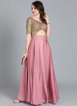 Gold Sequin Embroidered N Mauve Full Flare Gown Festive Wear 8 Gold Sequin Embroidered N Mauve Full Flare Gown Festive Wear -Indo Clothing Shop gold sequin embroidered n mauve full flare gown IWBS01909757 u