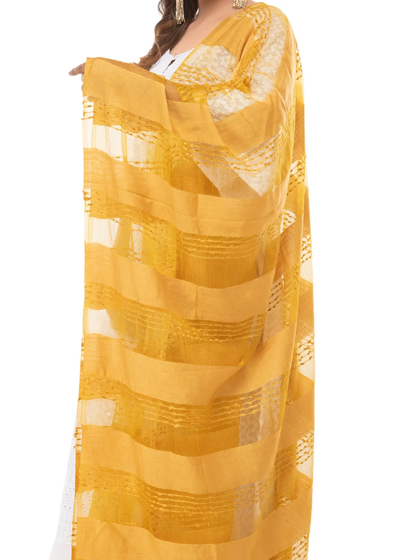 Golden Organza Dupatta After Six Wear 1 Golden Organza Dupatta After Six Wear