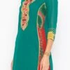 Green Georgette Embroidered Kurta Palazzo Set Party Wear