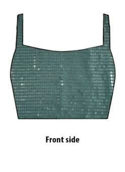 Green Georgette Sequins Blouse Party Wear 7 Green Georgette Sequins Blouse Party Wear -Indo Clothing Shop green georgette sequins blouse BLBS02207349 b