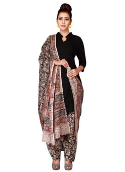 Light Peach N Black Cotton Patiala Pant After Six Wear -Indo Clothing Shop light peach n black cotton patiala pant wbpat031 u