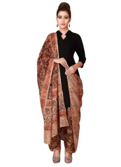 Light Peach N Brown Cotton Patiala Pant After Six Wear -Indo Clothing Shop light peach n brown cotton patiala pant wbpat074 u